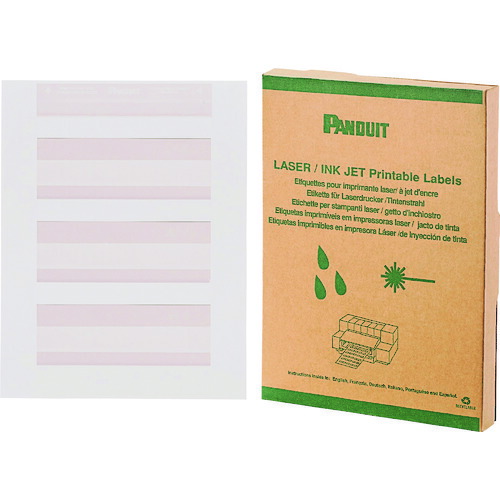 PANDUIT レーザープリンタ用回転ラベル R150X150X1J 白 印字部38.1mmX12.7mm ラベル数1000枚 R150X150X1J
