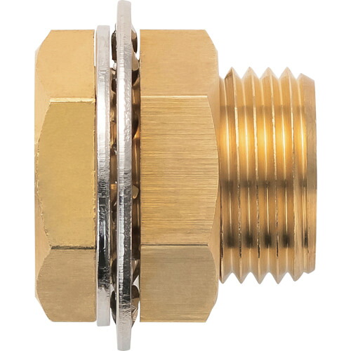 潤工社 黄銅製継手(ミリ系列) PF-1/4-1/4-BS パネルユニオン Rc1/4 20個まとめ売り 20個 【まとめ売り商品】