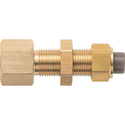 潤工社 黄銅製継手(ミリ系列) PNF-4X2.5-PT1/8-BS 隔壁メスユニオン 4×2.5mm Rc1/8 50個まとめ売り 50個 【まとめ売り商品】