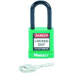 PANDUIT ロックアウト用非電導性パドロック PSL-8GR 緑 (1個=1箱) 6個まとめ売り 6個 【まとめ売り商品】
