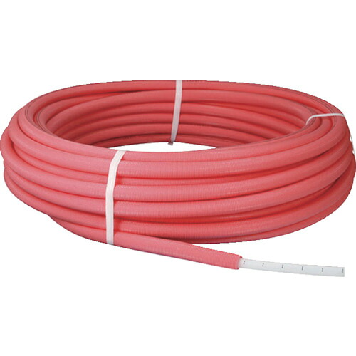 オンダ製作所 架橋ポリエチレン管 PEX13C-PP5-Y60 被覆イージーカポリパイプW ピンク 5mm被覆 13A 60m
