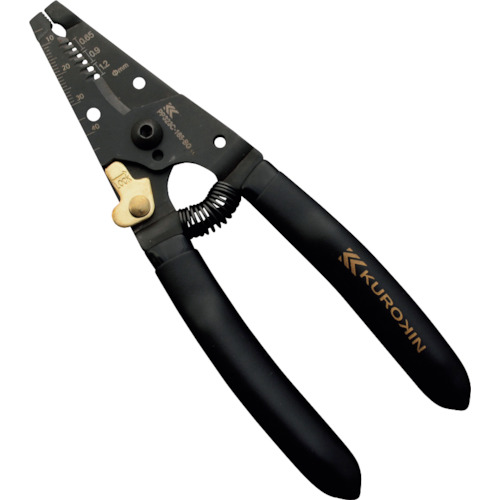 フジ矢 ワイヤーストリッパC型(黒金) PP323C-165-BG 10丁まとめ売り 10丁 【まとめ売り商品】｜設備プロ王国　店