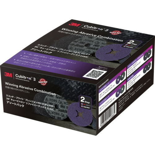 3M スコッチウイスキー・ブライト PHD CB3 HL AST プレシジョン固定ディスク SCディスク・キュービトロン3 衣料繊維レコード盤 1182C アソートパック 10Sまとめ売り 10S 【まとめ売り商いもの】