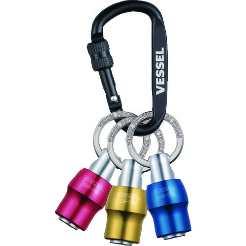 VESSEL クイック捕手3個組 QB-K3C QB‐K3C(赤いこと・青碧・黄色) 10Sまとめ売り 10S 【まとめ売り商いもの】