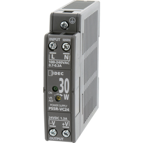 IDEC PS5R-V形スイッチングパワーサプライ(薄形DINレール取付電源) PS5R-VE24｜設備プロ王国　店
