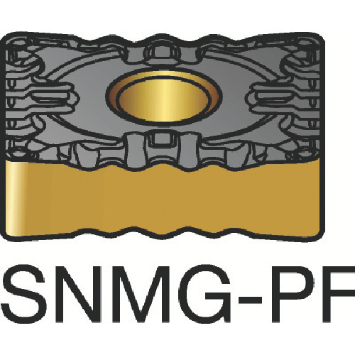 SANDVIK T-Max SNMG 12 04 08-PF P 旋削用ネガチップ(110) 1525 10個まとめ売り 10個 【まとめ売り商品】｜設備プロ王国　店