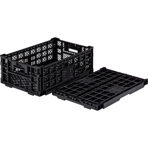 サンコー 折りたたみコンテナー SKO-EP42A-B-BK 556120 オリコンEP42A－B黒 5個まとめ売り 5個 【まとめ売り商品】