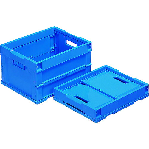 サンコー 折りたたみ入れもの SKO-P20B(2)-BL 557390 オリコンP20B(2)青 10個まとめ売り 10個 【まとめ売り商いもの】