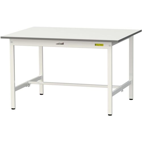 ヤマテック 軽量作業台 SUP-1290-WW ワークテーブル150シリーズ 固定式 低圧メラミン天板 W1200×D900×H740mm シルキーホワイト