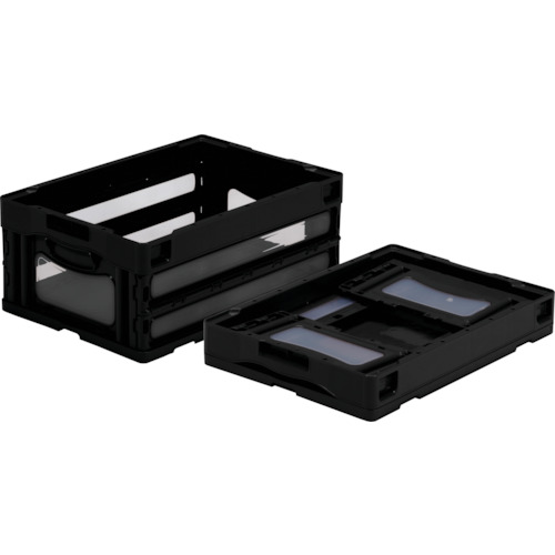 サンコー 折りたたみコンテナー SKO-O-30B-BK 559050 マドコンO－30Bブラック 5個まとめ売り 5個 【まとめ売り商品】