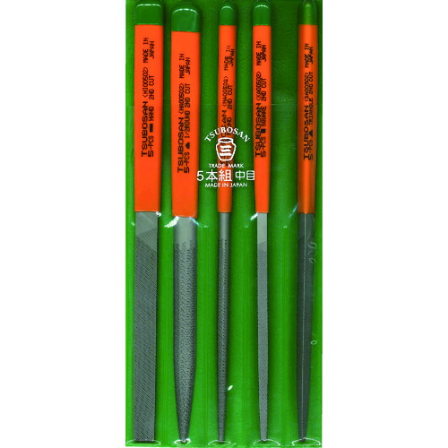 ツボサン 組ヤスリセット5本組 ST005-02 中目 5Sまとめ売り 5S 【まとめ売り商いもの】