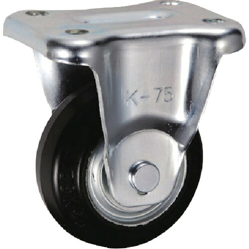 UKAI 中荷重用キャスター SK-75 固定金具 Kタイプ ゴム 車輪径75mm 40個まとめ売り 40個 【まとめ売り商品】