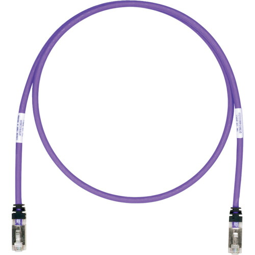 PANDUIT CAT6A/CAT6 STP6X2MVL 遮蔽物パッチコード 2m 紫 STP6X2MVL 10本まとめ売り 10本 【まとめ売り商いもの】
