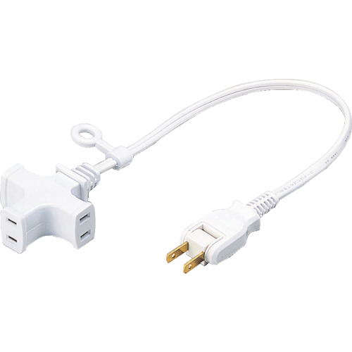正和電気工 3ケ口ショートマルチタップ T-30MG 0.4m 白 100個まとめ売り 100個 【まとめ売り商いもの】