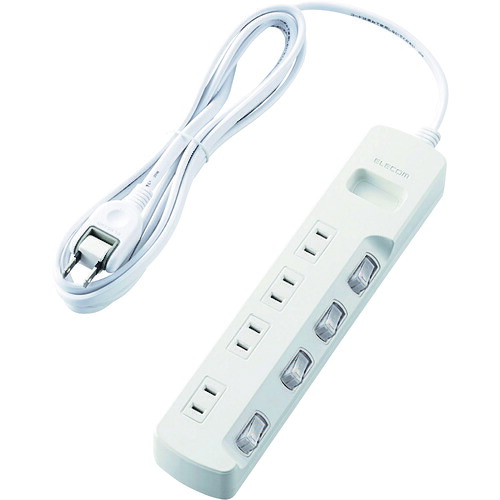 ELECOM 省エネ水道栓 T-E5A-2430WH 個別取り替えっこ 4個口 3m 白いこと 20個まとめ売り 20個 【まとめ売り商いもの】
