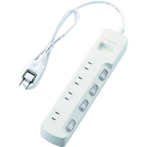 ELECOM 省エネタップ T-E5A-2410WH 個別スイッチ 4個口 1m ホワイト 20個まとめ売り 20個 【まとめ売り商品】 42,055円