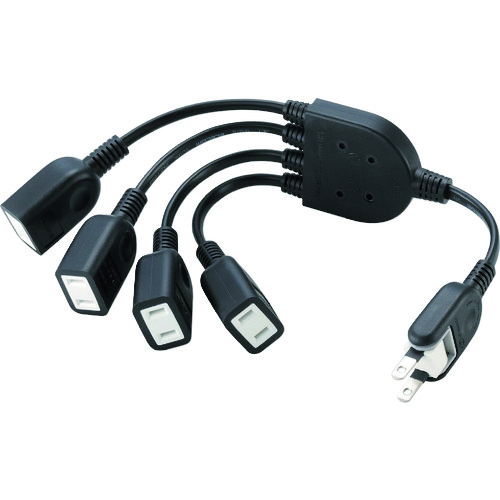 ELECOM ACアダプター用ワット数取りひろげる吊りひも(4個口) T-ADR4BK 8個まとめ売り 8個 【まとめ売り商いもの】