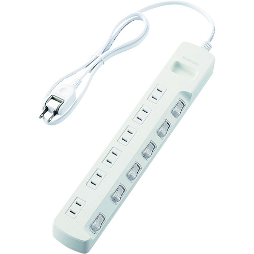 ELECOM 省エネ水道栓 T-E5A-2610WH 個別取り替えっこ 6個口 1m 白いこと 20個まとめ売り 20個 【まとめ売り商いもの】