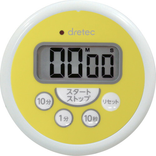 dretec 洗えるタイマー T-533YEHA イエロー 12個まとめ売り 12個 【まとめ売り商品】