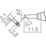 白光 こて先 T12-BCM2 2BC型 溝付 はんだめっき 1mm 10本まとめ売り 10本 【まとめ売り商品】 16,288円