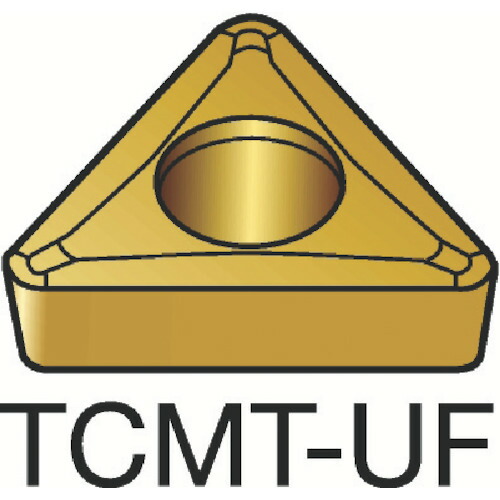 SANDVIK コロターン107 TCMT 11 02 04-UF 旋削用ポジチップ(130) 1125 10個まとめ売り 10個 【まとめ売り商品】