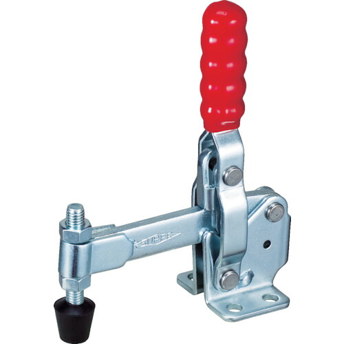 スーパー 下方押え型トグルクランプ(垂直ハンドル式) TDV350F 全長:143mm 締付力:2.27kN フランジベース 20個まとめ売り 20個 【まとめ売り商品】｜設備プロ王国　店