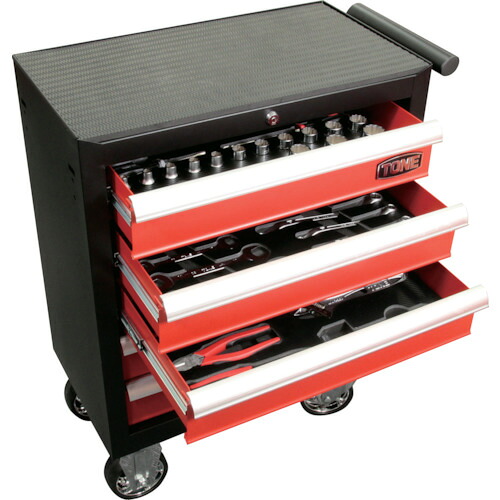 TONE 持続用物の具書き割り TCS4100 ミニローラーキャビネットセット 間口615×奥ふかさ340×高さ835粍 52点書き割り