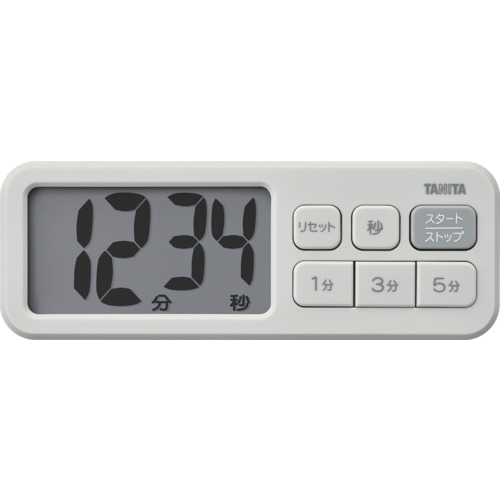 TANITA 抗菌でか押し出しタイマー TD-431-GY TD－431－GY 24個まとめ売り 24個 【まとめ売り商いもの】