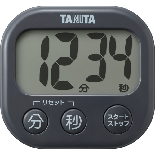 TANITA 抗菌でか押し出しタイマー TD-429-GY TD－429－GY 24個まとめ売り 24個 【まとめ売り商いもの】