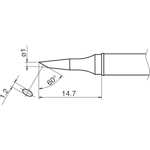 白光 こて先/1BC型 T31-01BC1 10本まとめ売り 10本 【まとめ売り商品】