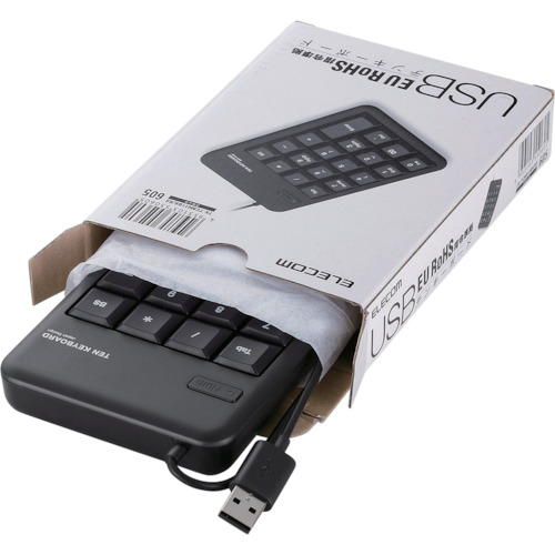 ELECOM テンキーパッド TK-TCM011BK/RS メンブレン 黒いこと Rohs 20個まとめ売り 20個 【まとめ売り商いもの】