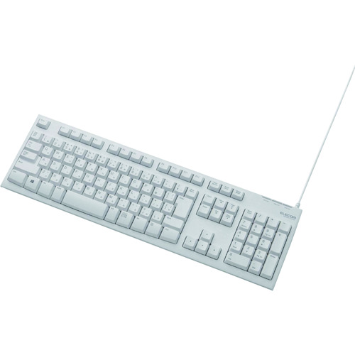 ELECOM USB接続 TK-FCM062WH スタンダードキーボード 10台まとめ売り 10台 【まとめ売り商品】