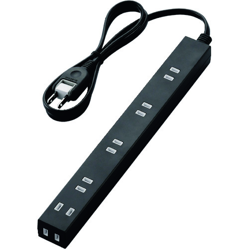 ELECOM 砂ぼこり押しとどめるシャッター付き添い人か細い水道栓 T-NSL-2610BK 6個口 1.0m 黒いこと 40個まとめ売り 40個 【まとめ売り商いもの】