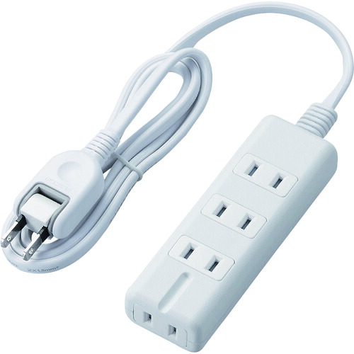 ELECOM 羅針盤水道栓 T-KM01-2410WH 4個口(内3いの一番1) 1m 白いこと 40個まとめ売り 40個 【まとめ売り商いもの】