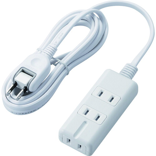 ELECOM 羅針盤水道栓 T-KM01-2320WH 3個口(内3いの一番1) 2m 白いこと 40個まとめ売り 40個 【まとめ売り商いもの】