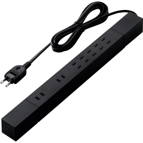 ELECOM ダブル回転させる水道栓 T-KF02-2720BK 磁石付 雷サルゼ付 ホコリシャッター付 7個口 2.0m 黒いこと 20個まとめ売り 20個 【まとめ売り商いもの】