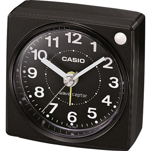 カシオ 電磁波置時計 TQ-750J-1JF 黒いこと 10台まとめ売り 10台 【まとめ売り商いもの】