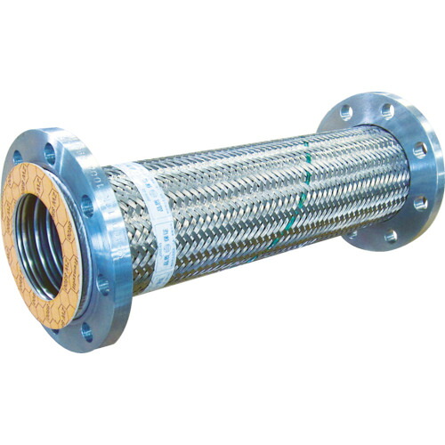 TOFLE フレキシブルメタルホース TF-23065-800 フランジ無溶接型フレキ 10K SS400 65A×800L