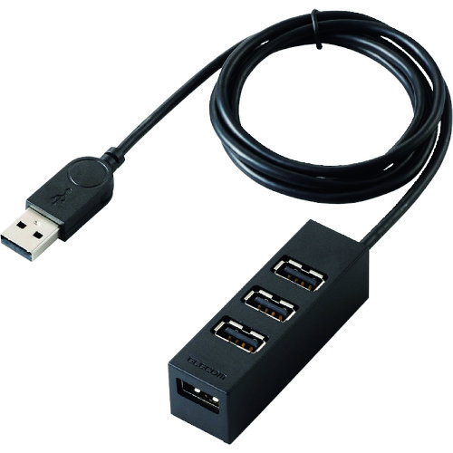 ELECOM 機能主義USBハブ U2H-TZ427BBK 長ケーブル4ポート 60個まとめ売り 60個 【まとめ売り商品】