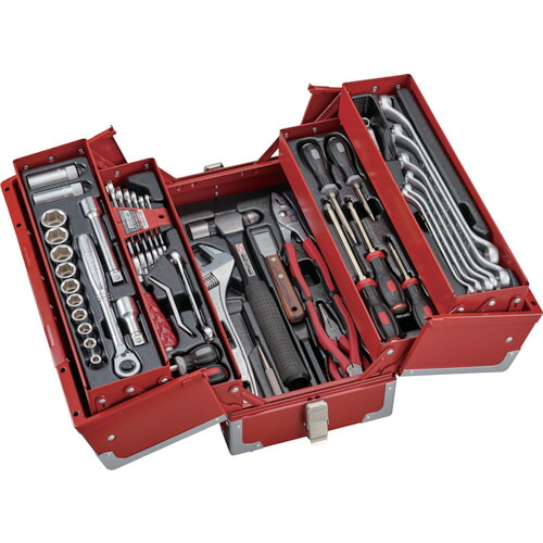 TONE 整備用工具セット TSA4331 ツールセット(オートメカニック用) レッド 56点セット|設備プロ王国 店