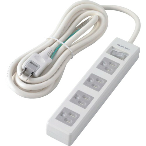 ELECOM 水道栓 T-T09-3430WH/RS 3P4個口 差込口2P 一括取り替えっこ 磁石付 ホコリシャッター付 3m RoHS 20個まとめ売り 20個 【まとめ売り商いもの】