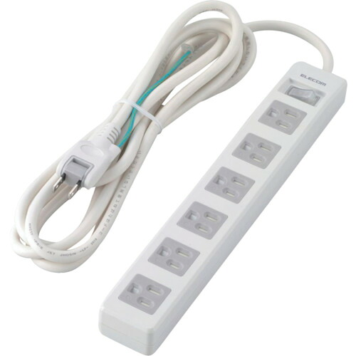 ELECOM 水道栓 T-T10-3630WH/RS 3P6個口 差込口2P 一括取り替えっこ 磁石付 ホコリシャッター付 3m RoHS 20個まとめ売り 20個 【まとめ売り商いもの】