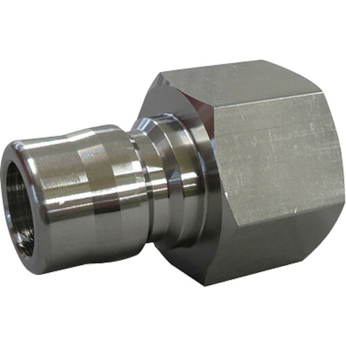 FLOBAL 両路開放的型クイックカップリング TS-8PF(SUS304) TS－8PF(SUS304) 10個まとめ売り 10個 【まとめ売り商いもの】