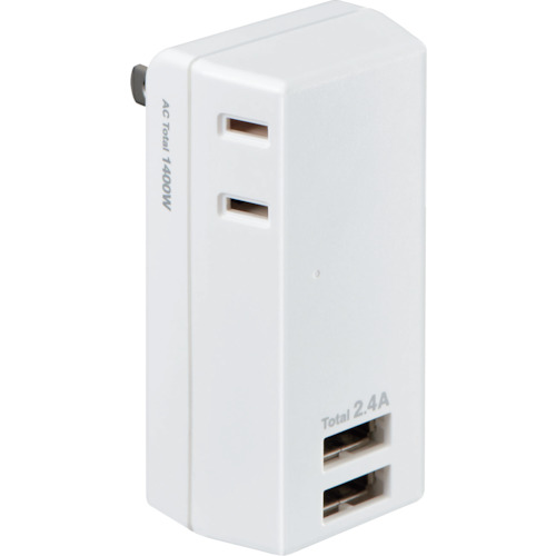 ELPA USBタップ2個口2ポート2.4A UA-222L 20個まとめ売り 20個 【まとめ売り商品】