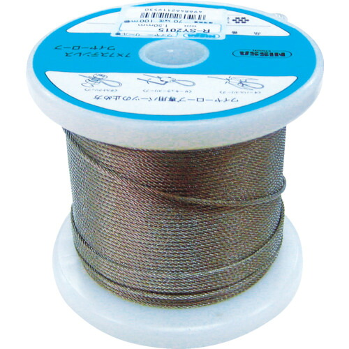 ニッサチェイン ステンレスワイヤーロープ TSY-8-200 0.81mm×200m