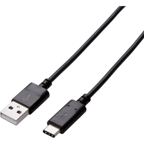 ELECOM USB2.0ケーブル U2C-AC15NBK A－Cタイプ 認証品 3A出力 1.5m 10本まとめ売り 10本 【まとめ売り商品】