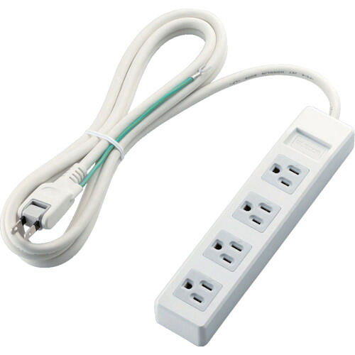 ELECOM 事務室用水道栓 T-T1B-3425WH 3いの一番繋ぎ 磁石付 4口 2.5m 白いこと 20個まとめ売り 20個 【まとめ売り商いもの】