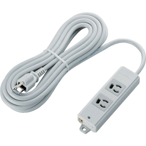 ELECOM RoHs標準尺度OA水道栓 T-WRM3250LG/RS 抜け止 3P 2個口 磁石 5m 薄墨色 20個まとめ売り 20個 【まとめ売り商いもの】