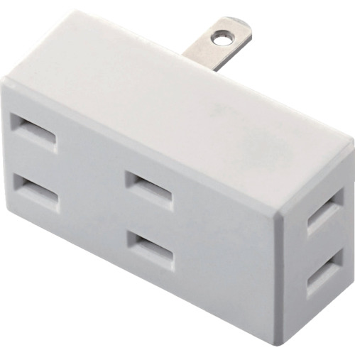 ELECOM 向こう正面水道栓 T-TR02-2300WH 3個口 白いこと 100個まとめ売り 100個 【まとめ売り商いもの】
