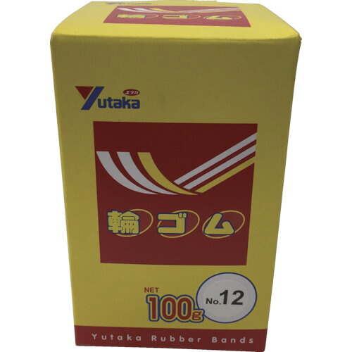 ユタカメイク 輪ゴム箱入り TTB-1210 ＃12 100g 100箱まとめ売り 100箱 【まとめ売り商品】